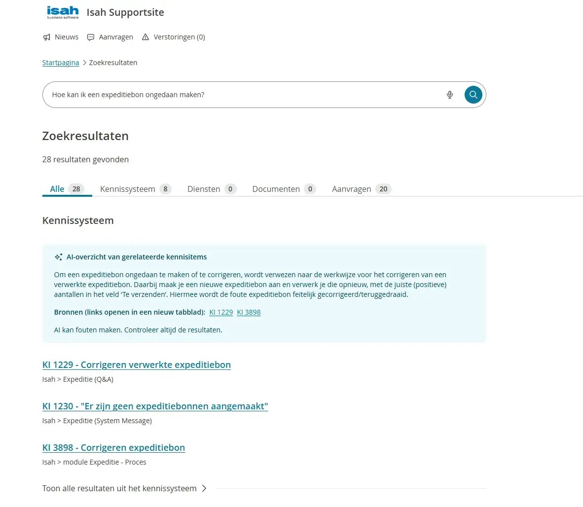 expeditiebon